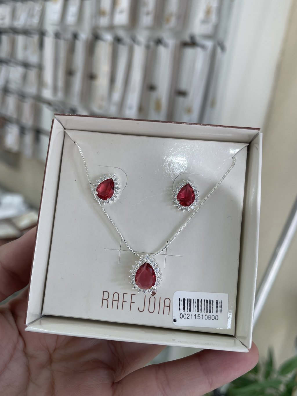 Conjunto gota zircônia coloridas 