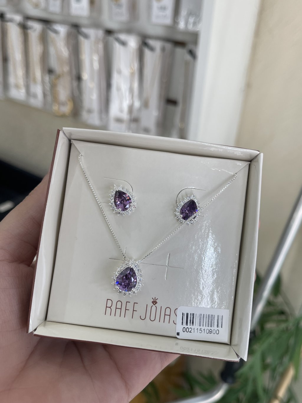 Conjunto gota zircônia coloridas 