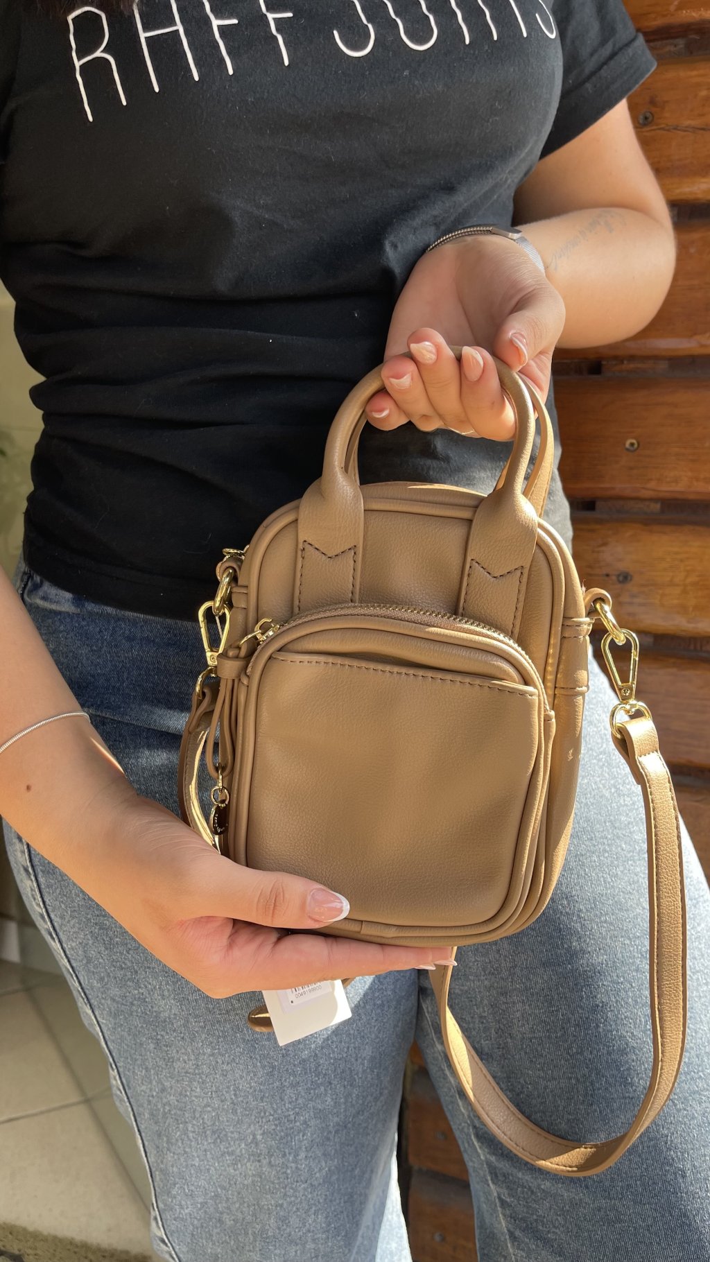 Bolsa couro Capuccino