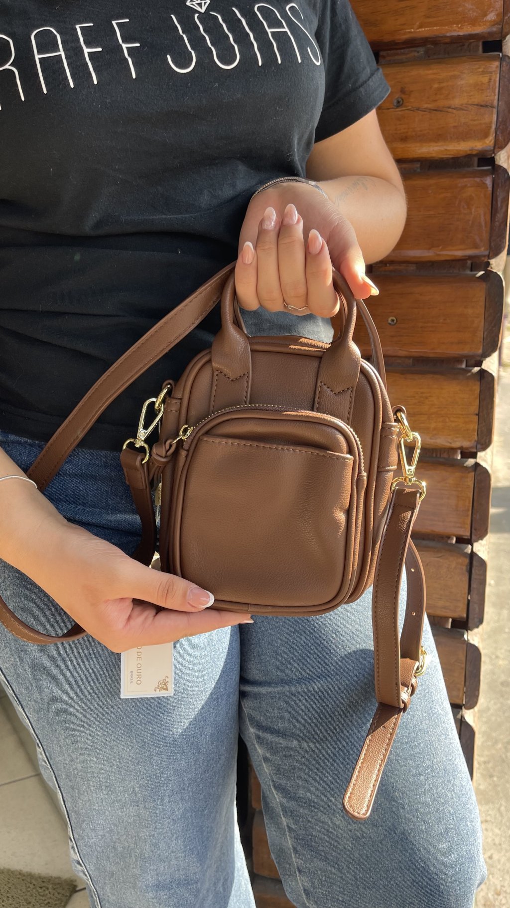 Bolsa couro Chocolate