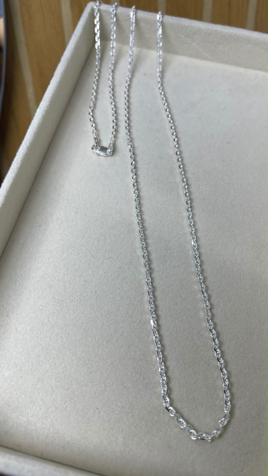 Corrente Cartier 3 mm prata pura 