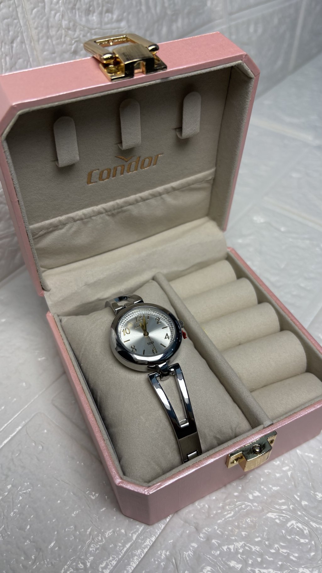Relógio Condor metal prata