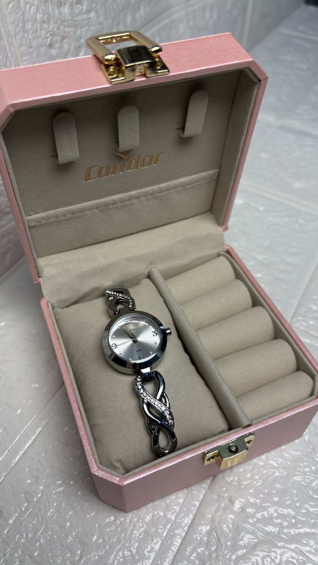 Relógio Condor Pulseira Cravejada