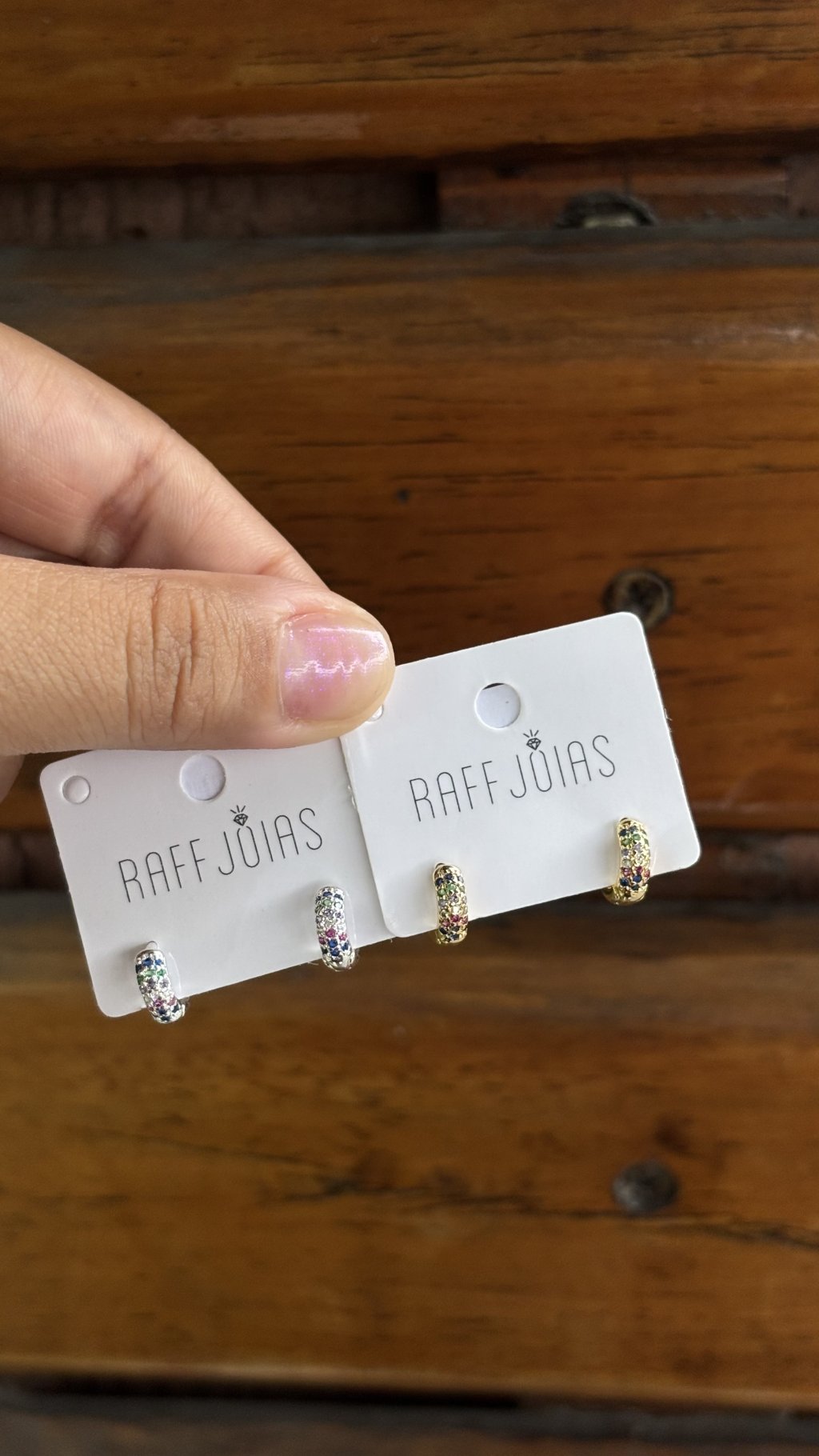 Argolinha Cravejada Mini