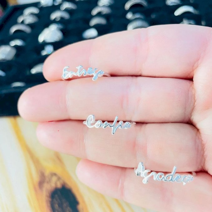 Anel prata 925 frases