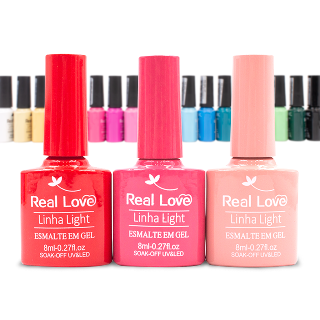 GEL 27 - Esmalte Em Gel Uv/led Soak-Off Linha Light 8ML - Real Love