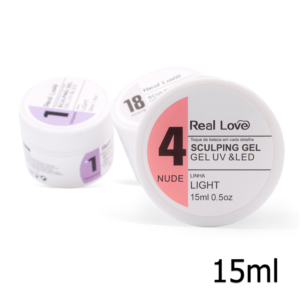 GEL 15 - Gel de Modelagem para Unhas Sculpting Gel 15ml - Real Love