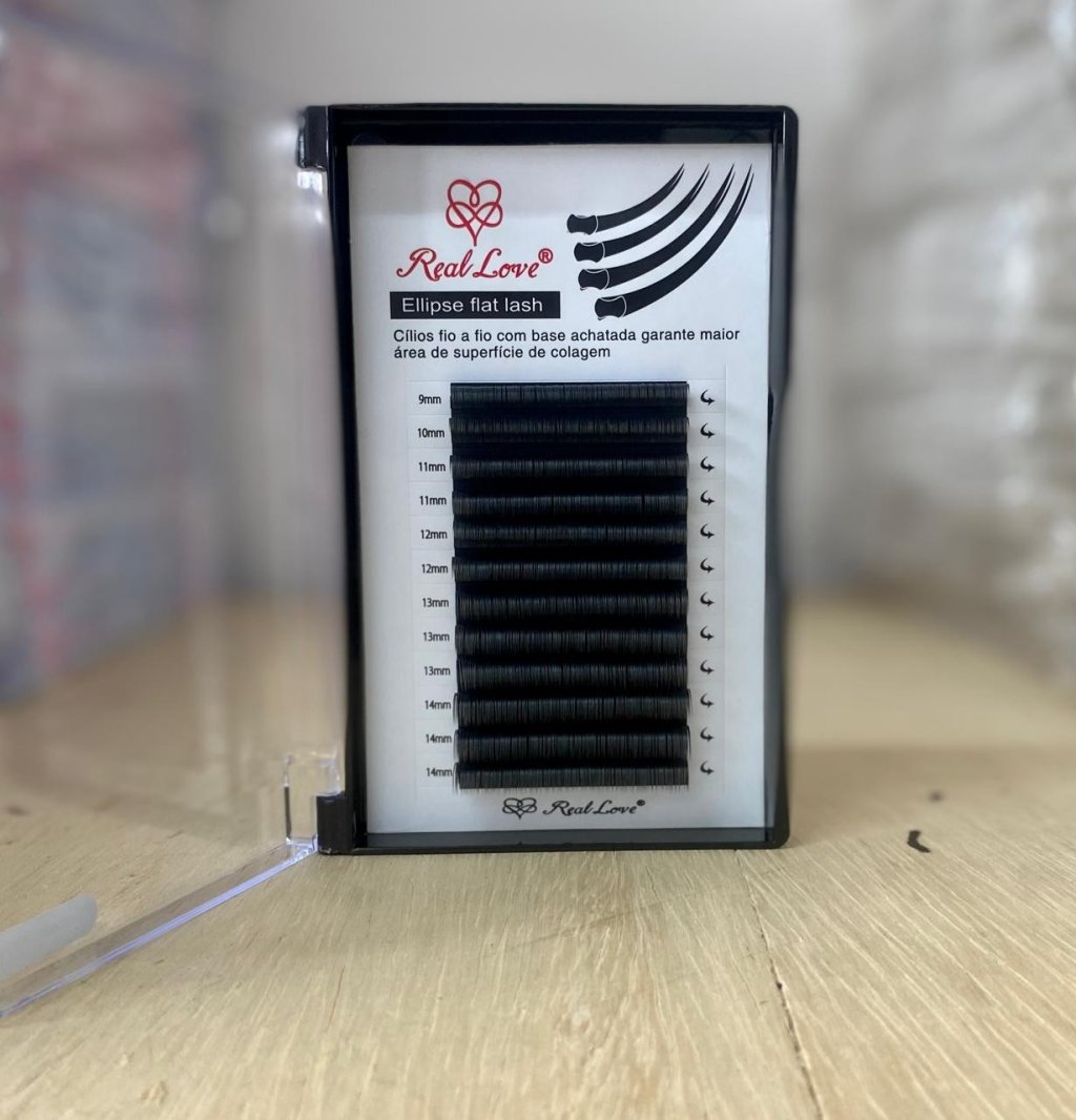 JP1903-17 - Cílios Fio A Fio Ellipse Flat Lash Curvatura D Mix