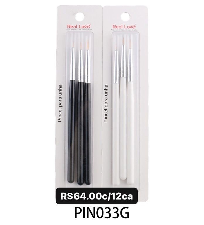 PIN033G - KIT PINCEL FINO 3 PCS
