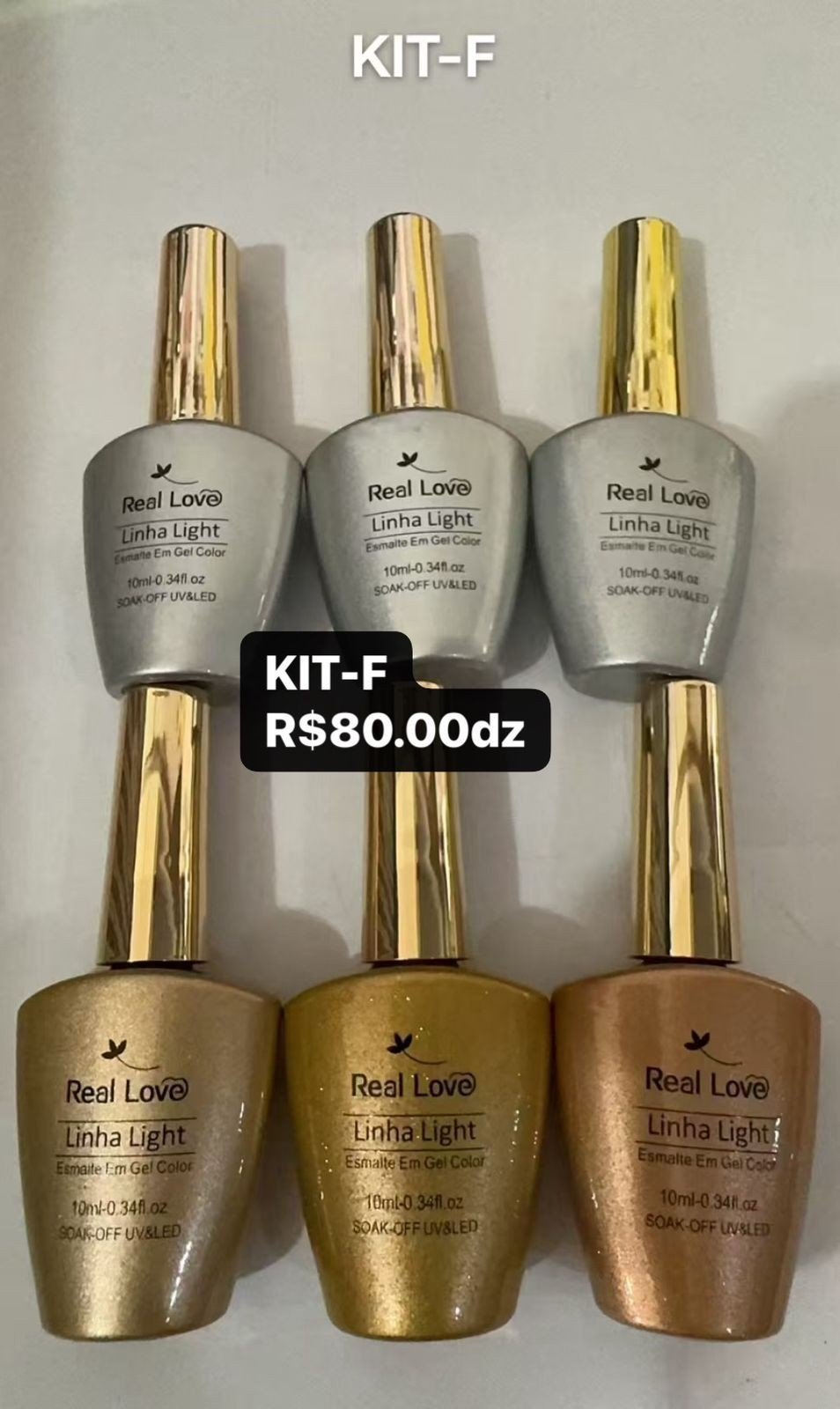 KIT F - KIT PRATA E DOURADO