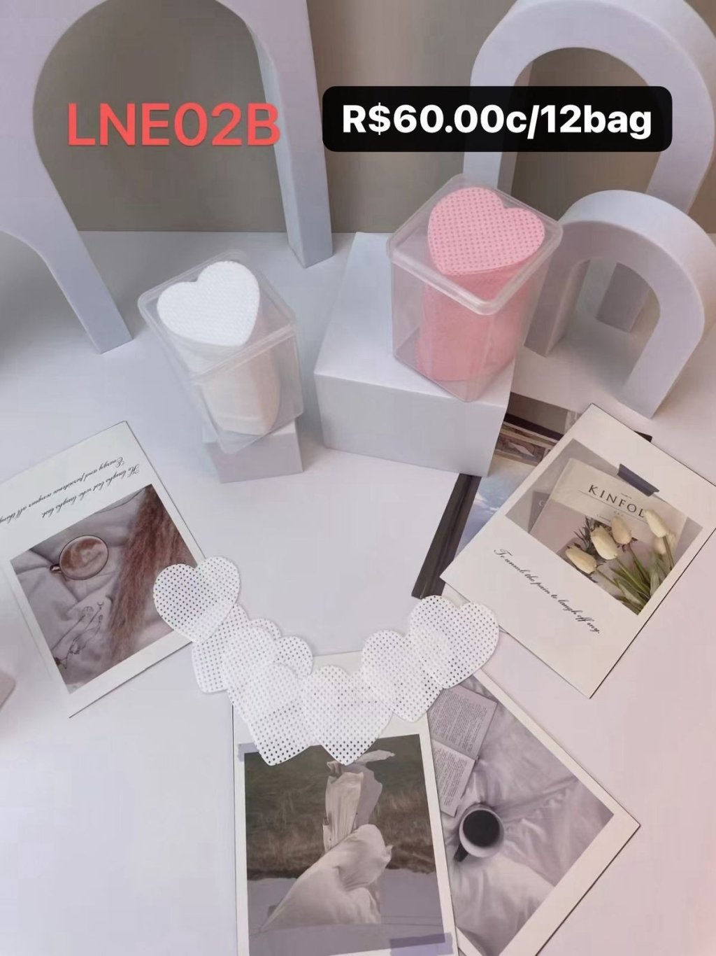 LEN02A/B - Lenço Removedor de Esmalte/Gel Limpa-Unha 