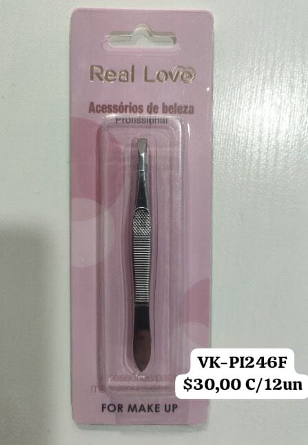 VK-PI246a - PINÇA RETA PRATA