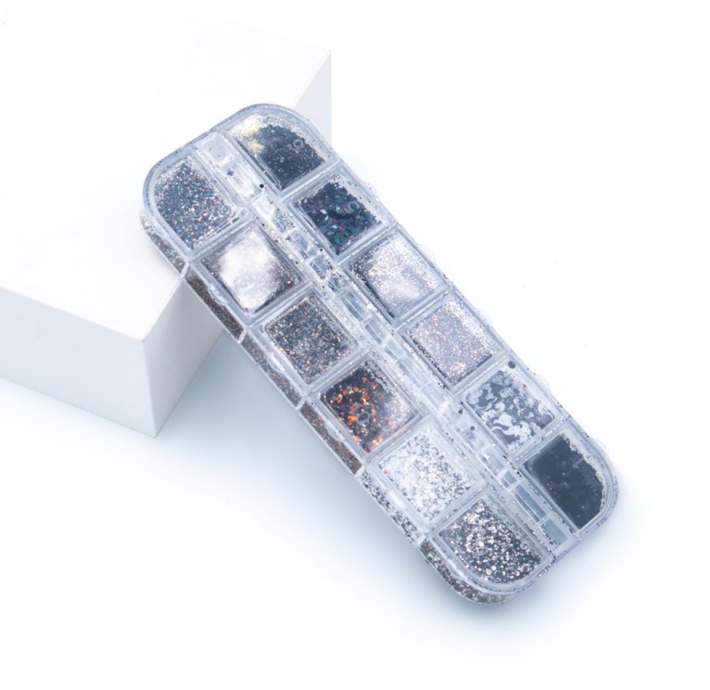 22PAL37 - Glitter Para Unhas - Preto