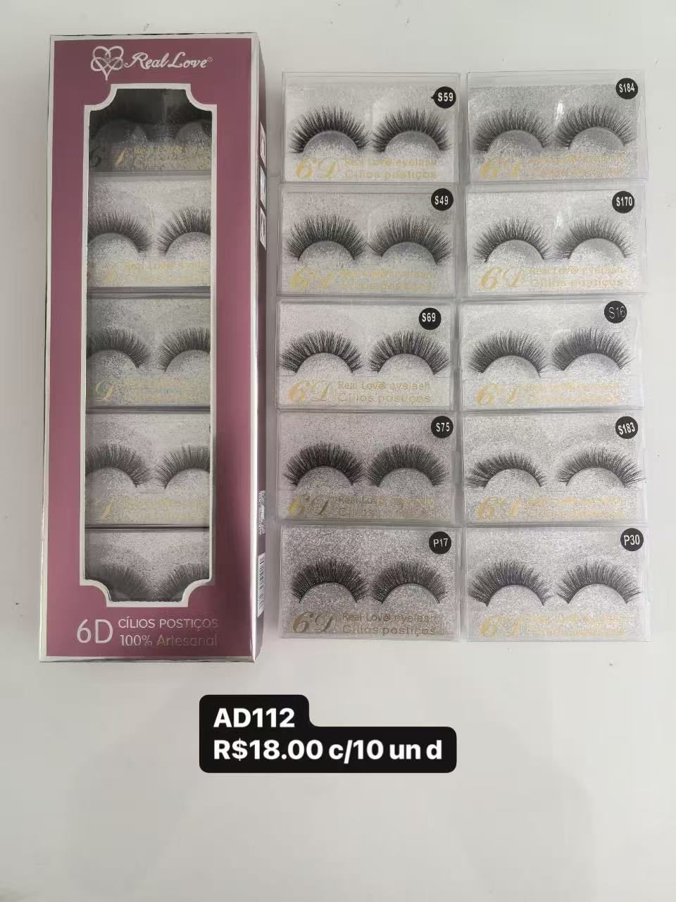 AD112/AD1192- CÍLIOS POSTIÇOS 100% ARTESANAL