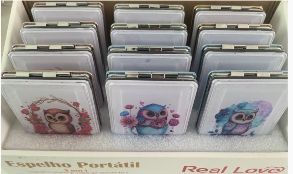 ES36G - Espelho de Bolsa Quadrado 