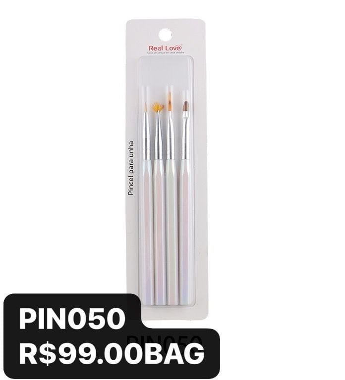 PIN050 - KIT PINCEL TECNICAS 4 PCS