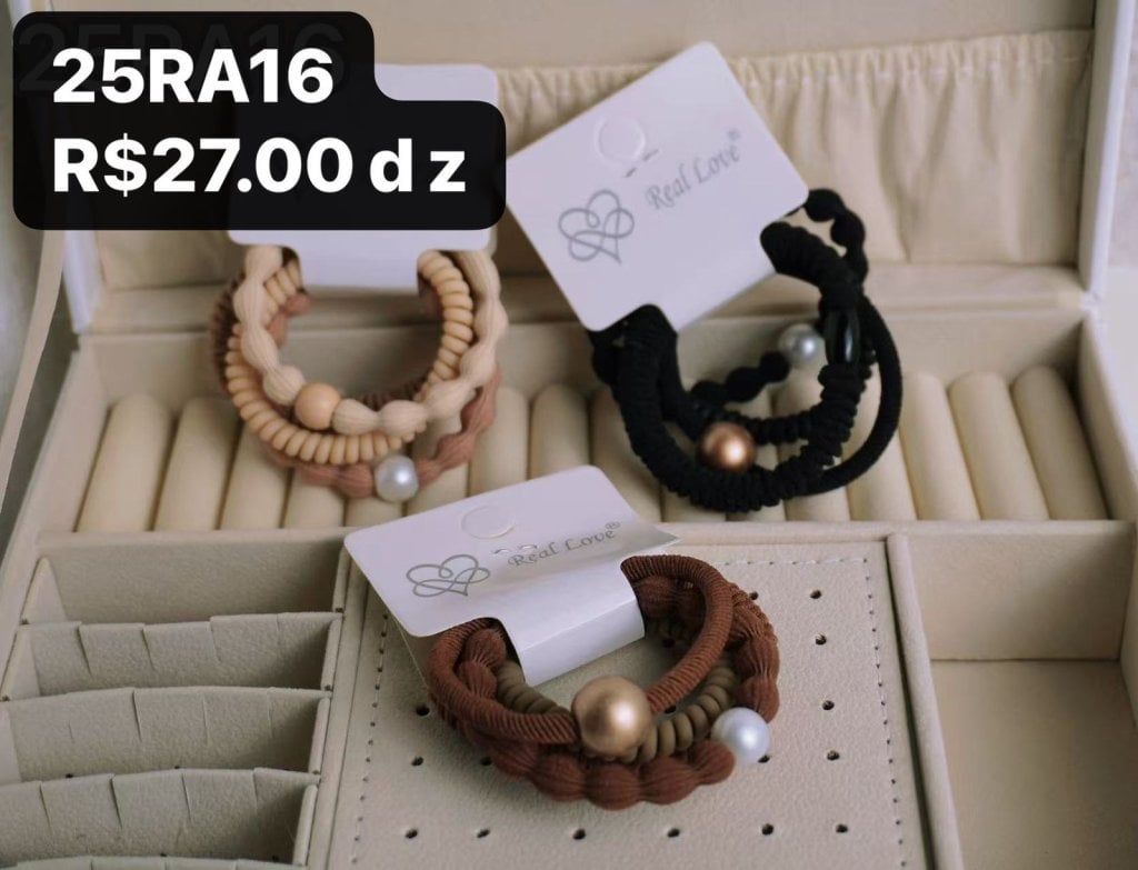25RA16- KIT ACESSÓRIO PARA CABELO PÉROLA