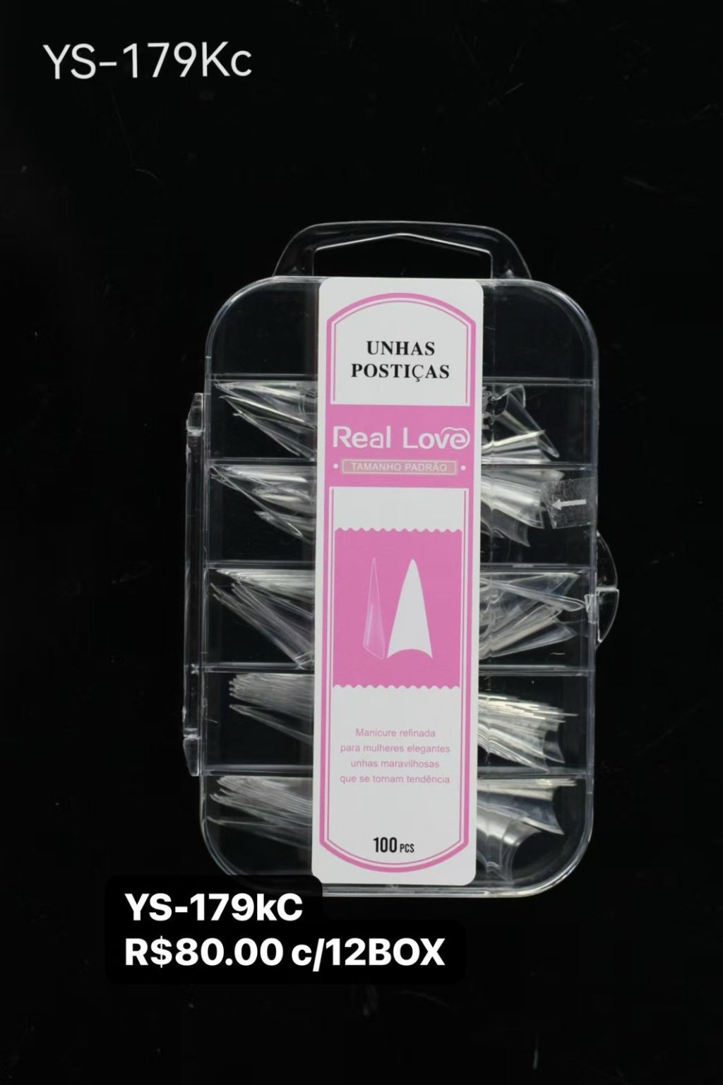 YS-179KC - UNHA TIPS TRANSPARENTE