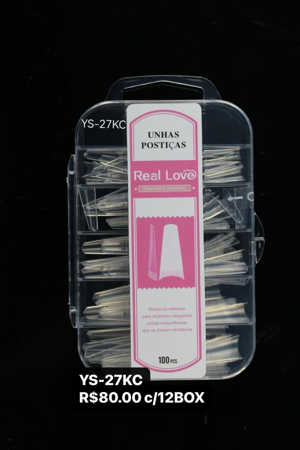 YS-27KC - UNHA TIPS TRANSPARENTE 