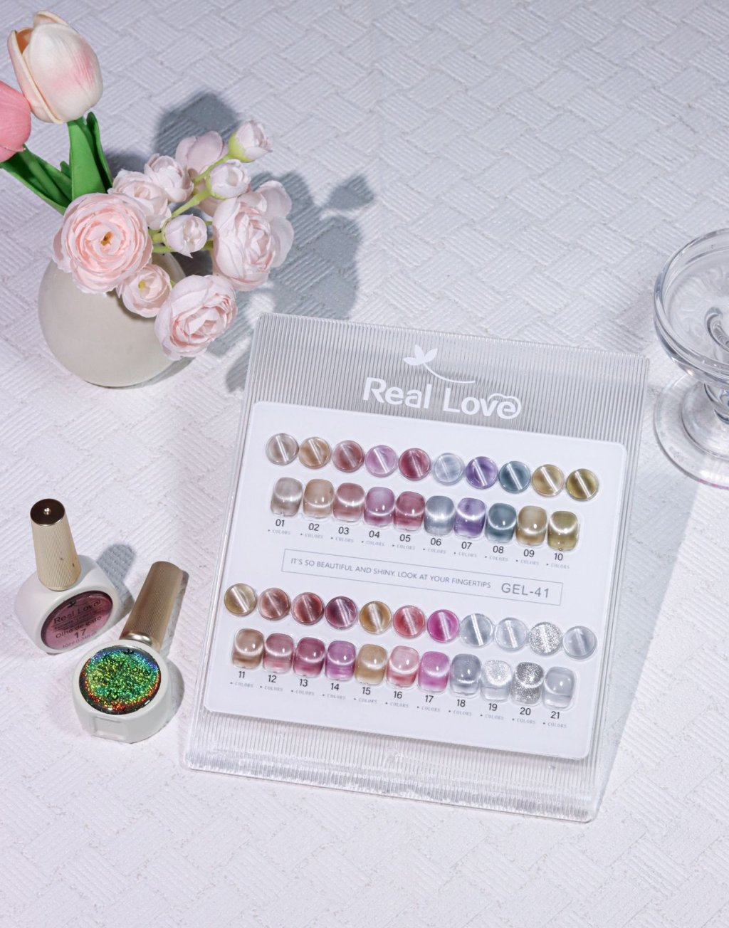 GEL 41 | Esmalte em Gel Refletivo Glitter Olho de Gato 10ml - Real Love