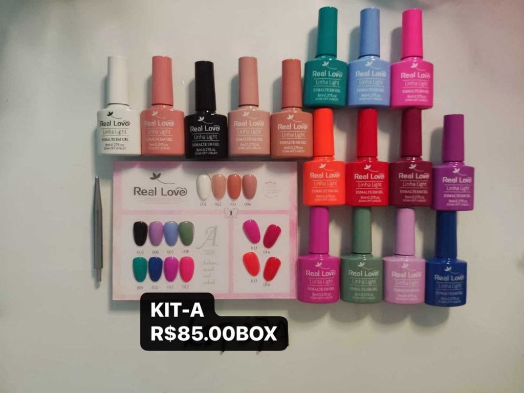 KIT A/B - 16 Esmaltes + EXPOSITOR