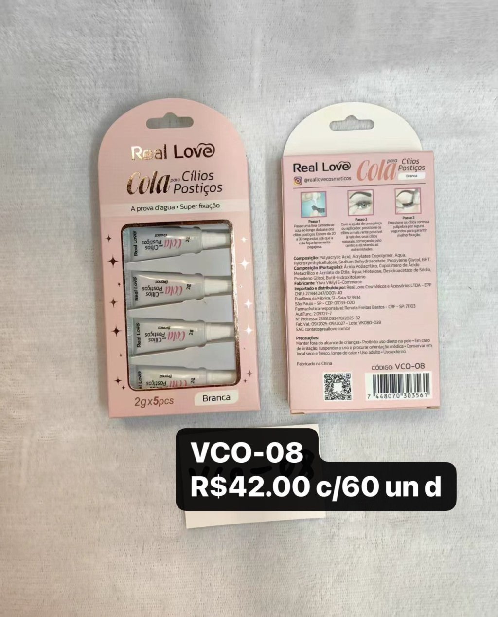 VCO-08 Cola para cílios postiços