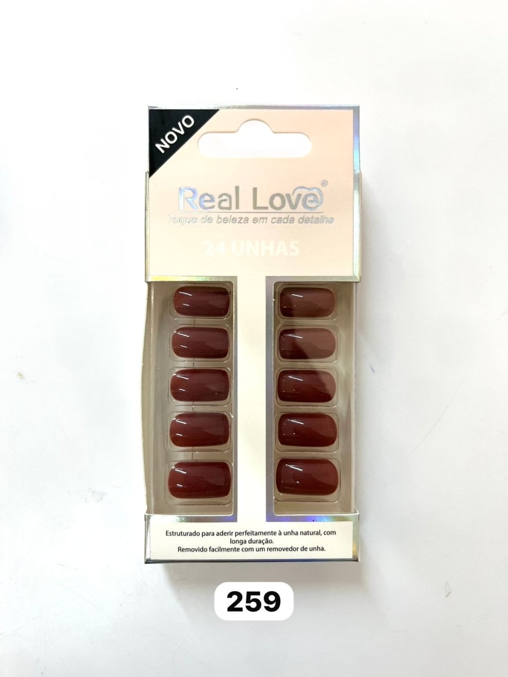 XKQ-UN04 - S259 -Unha Postiça Quadrada 