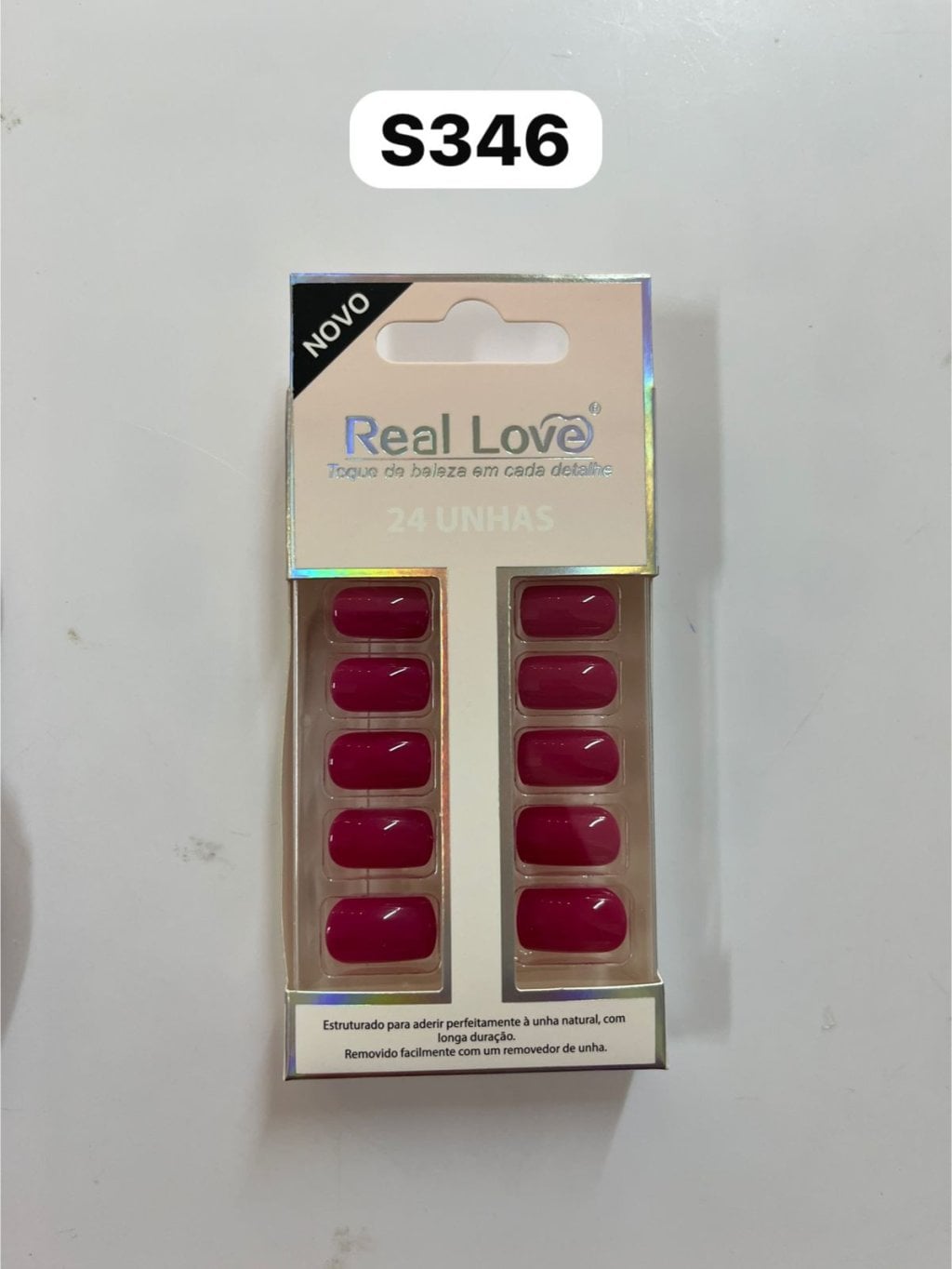 XKQ-UN04 - S346 - Unha Postiça Quadrada 