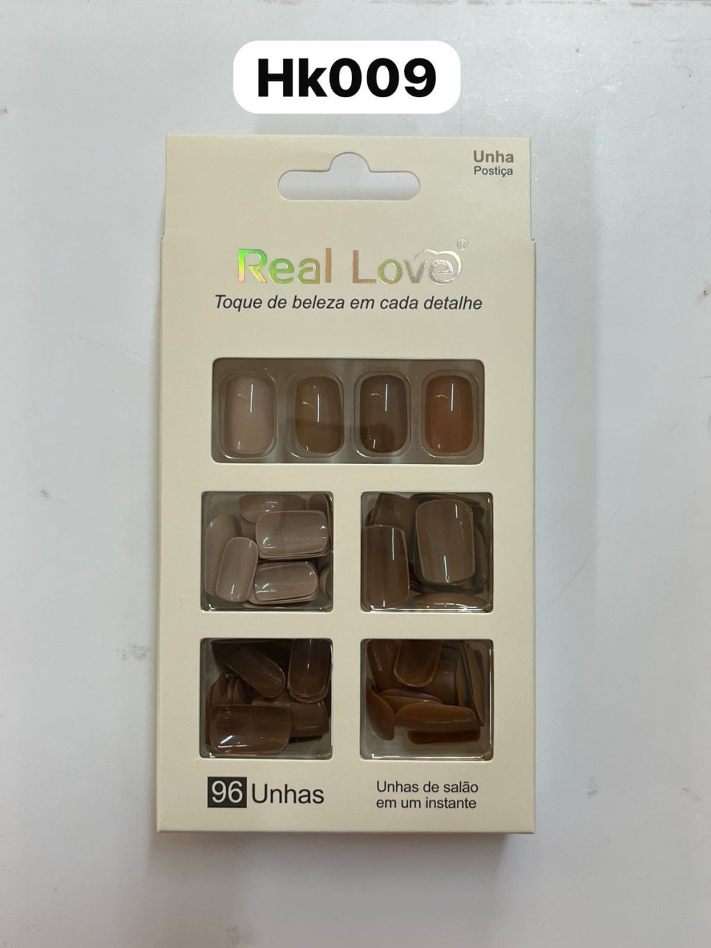 XUN041 - HK009 - Unha Postiça 4 Cores 