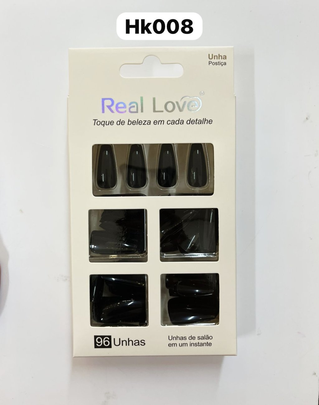 XUN049 - HK008 - Unha Postiça 4 Cores