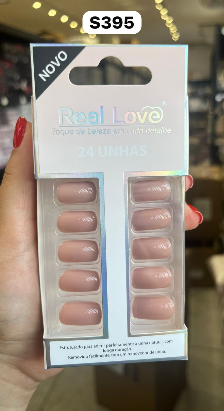 XKQ-UN04 - S395 - Unha Postiça Quadrada 