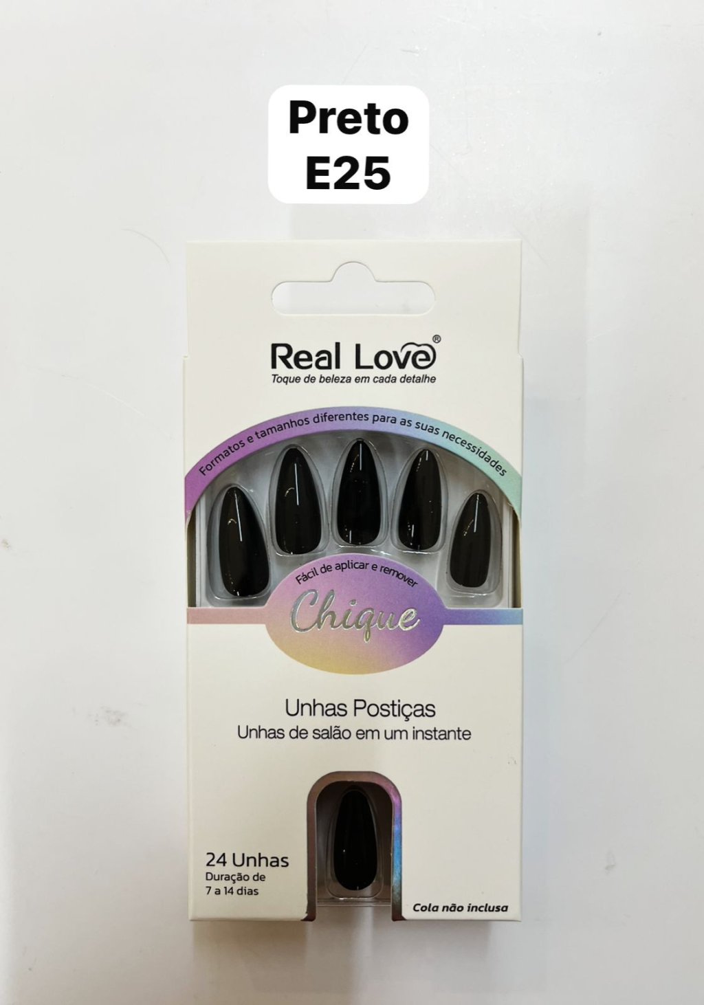 XUN255 - E25 - Unha Postiça Amendoada 