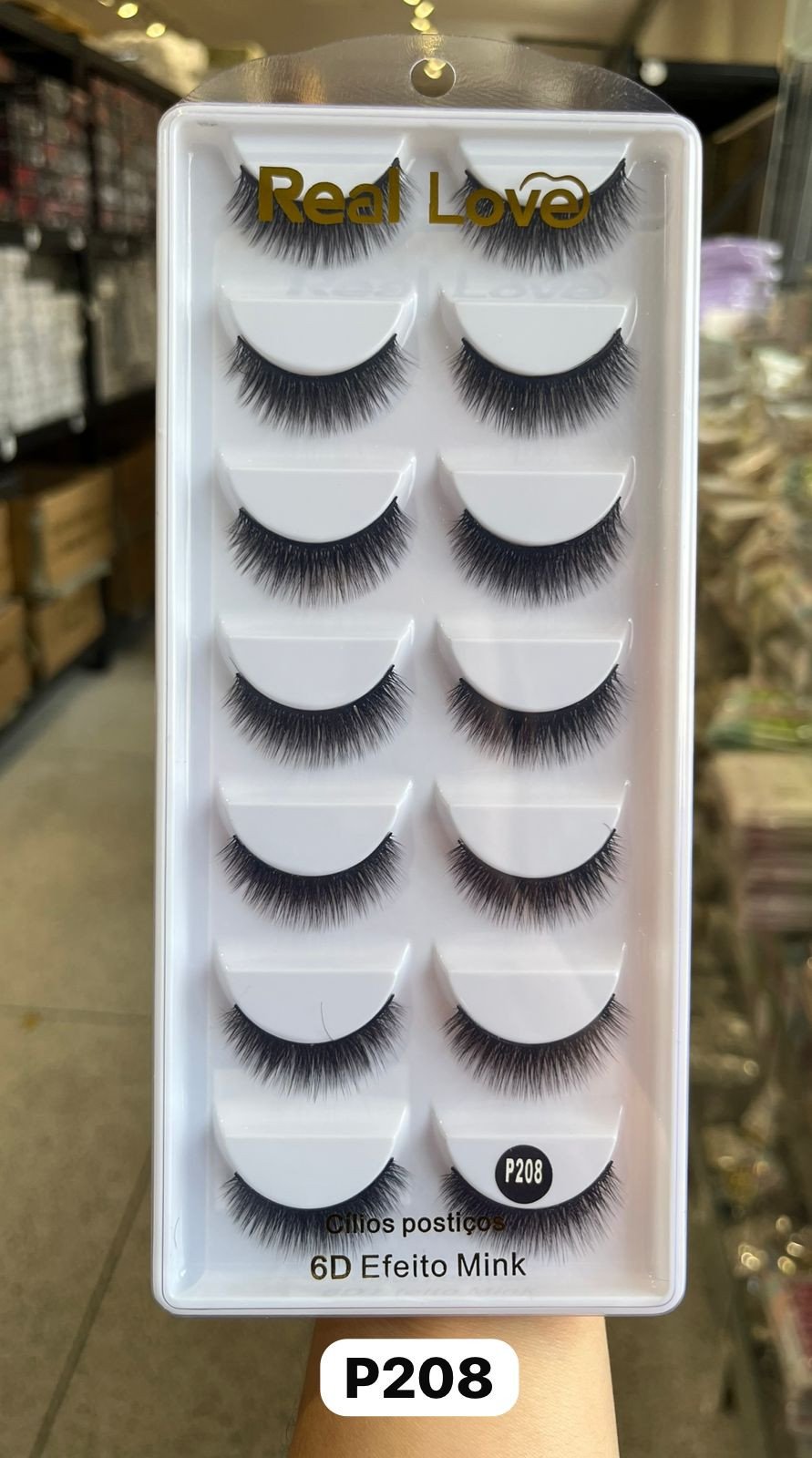 CL5055A - P208 - Cílios Postiços 7 Pares