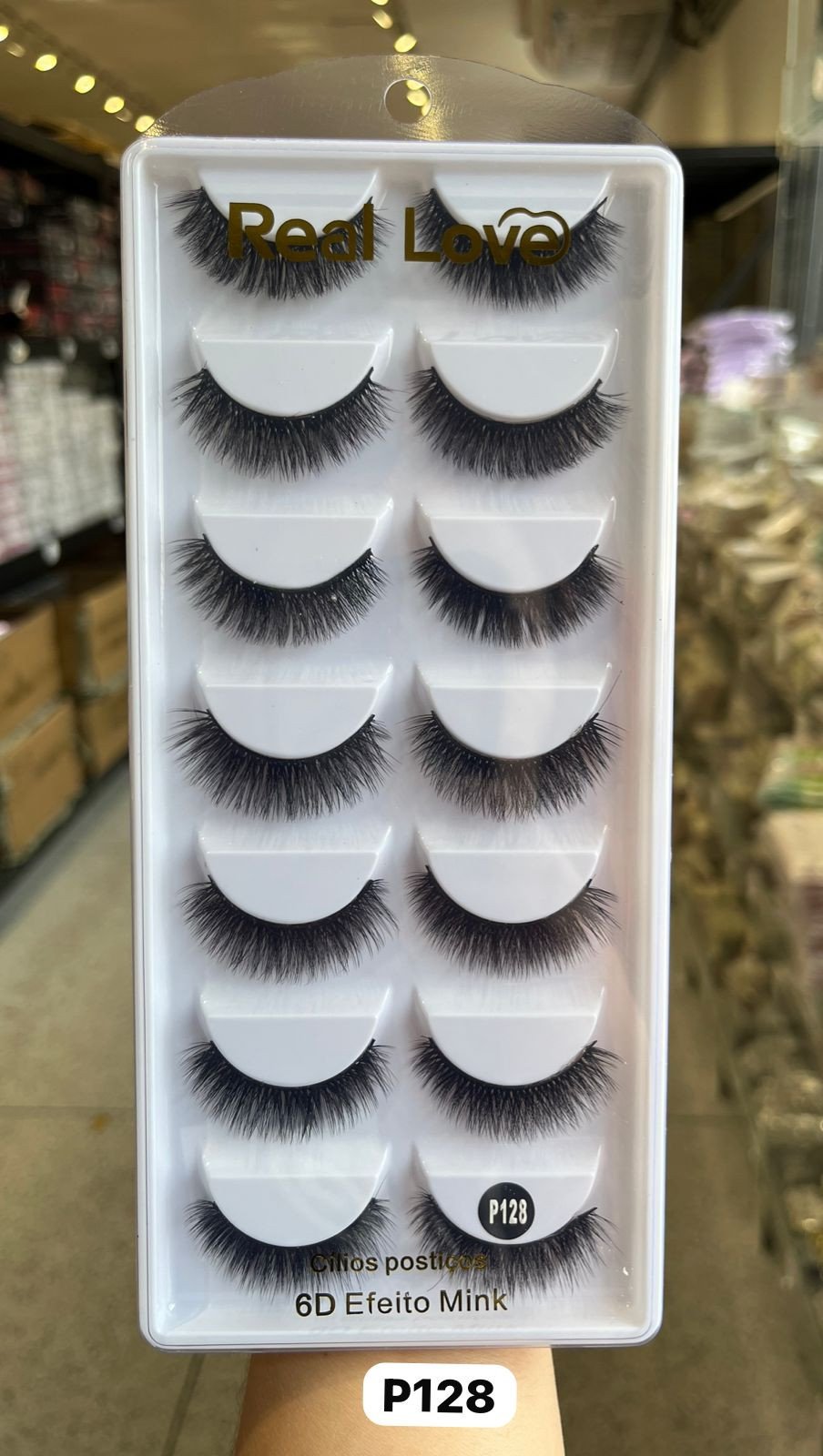 CL5055A - P128 - Cílios Postiços 7 Pares