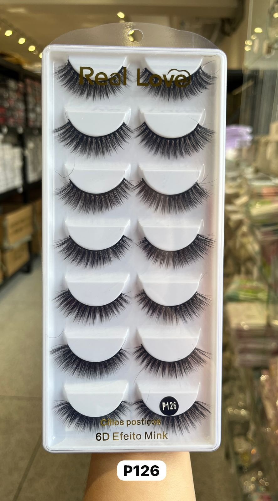 CL5055A - P126 - Cílios Postiços 7 Pares