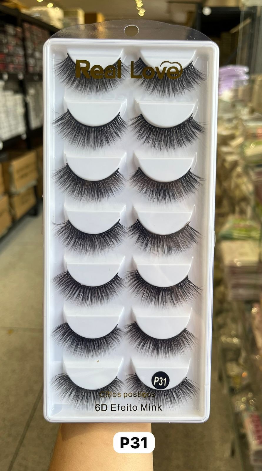 CL5055A - P31 - Cílios Postiços 7 Pares