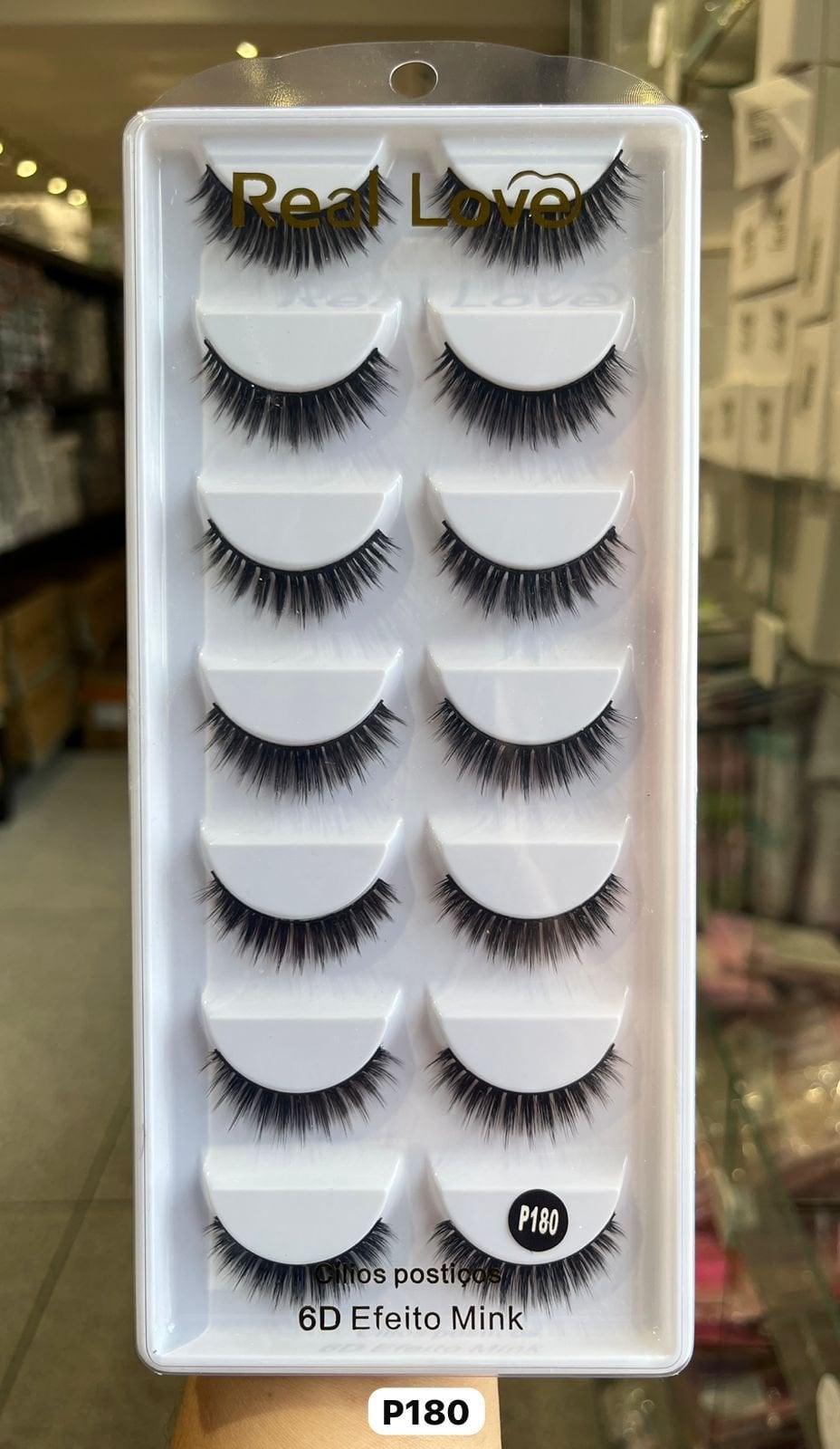 CL5055A - P180 - Cílios Postiços 7 Pares