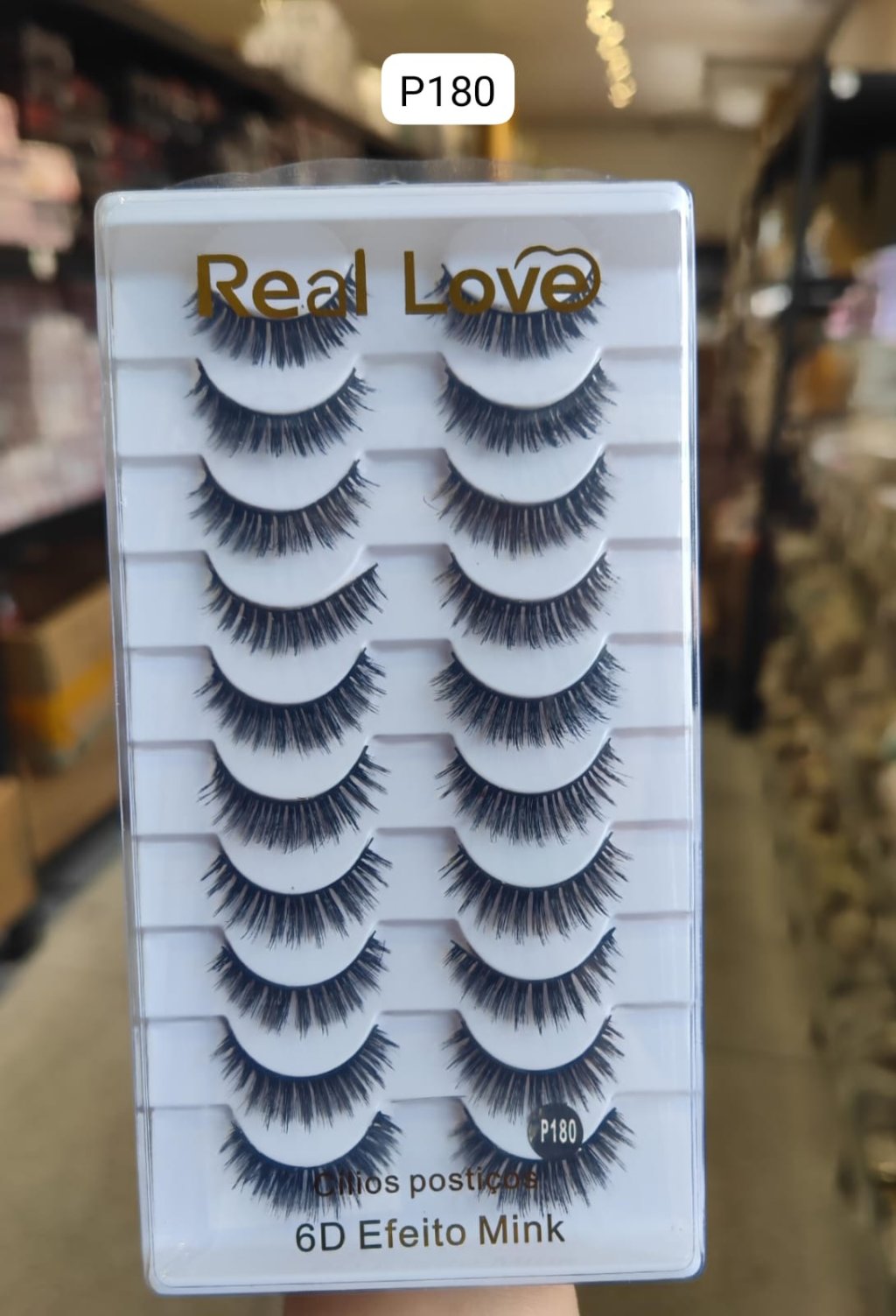 CL5052A - P180 -  Cílios Postiços 10 Pares 