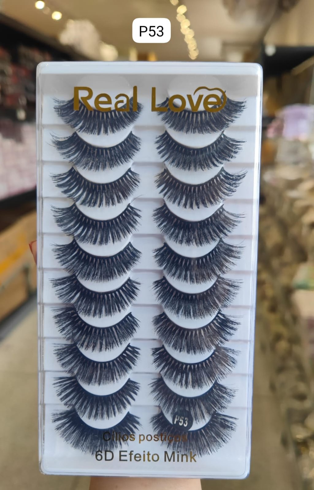 CL5052A - P53 - Cílios Postiços 10 Pares 