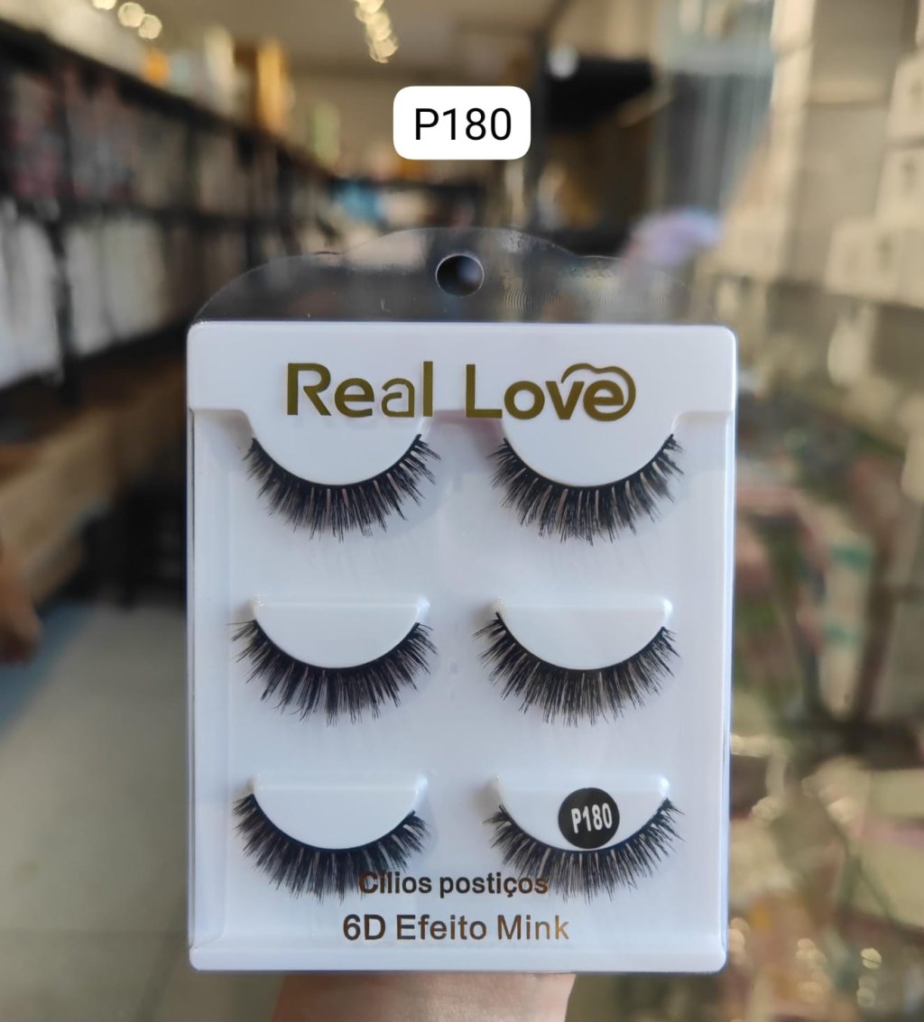 CL5053A - P180 - Cílios Postiços 3 Pares 