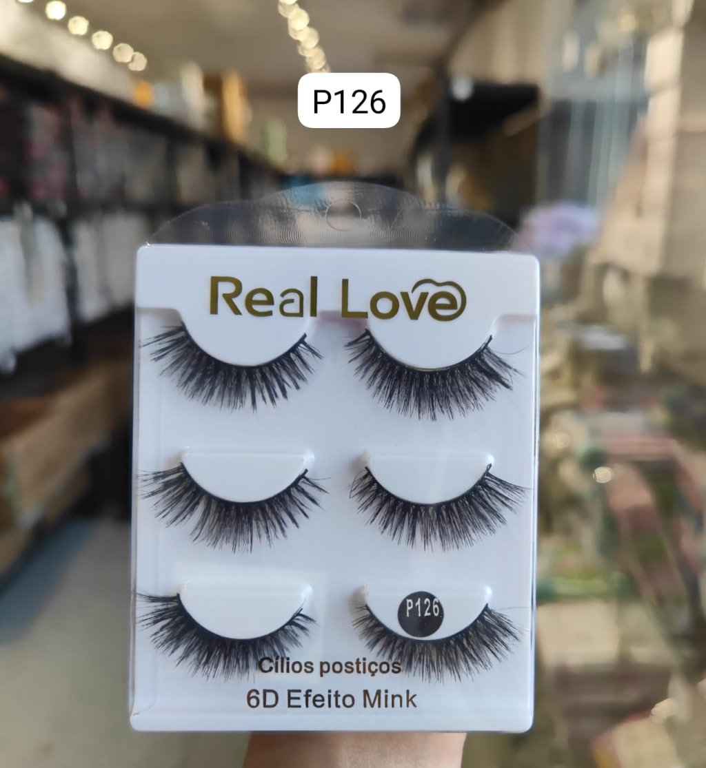 CL5053A - P126 - Cílios Postiços 3 Pares 