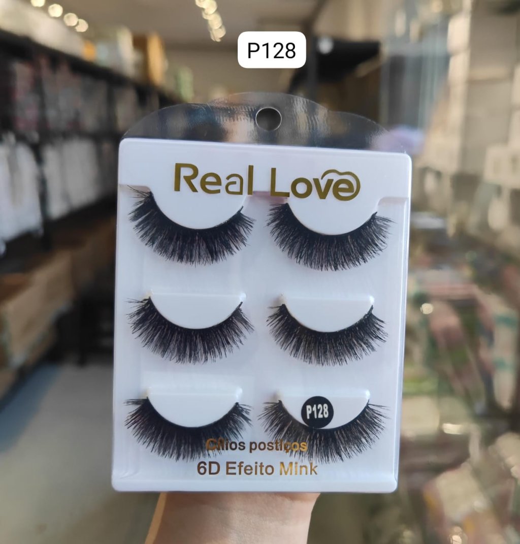 CL5053A - P128 - Cílios Postiços 3 Pares 