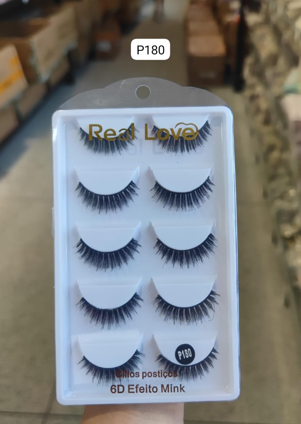 CL5054A - P180 - Cílios Postiços 5 Pares 