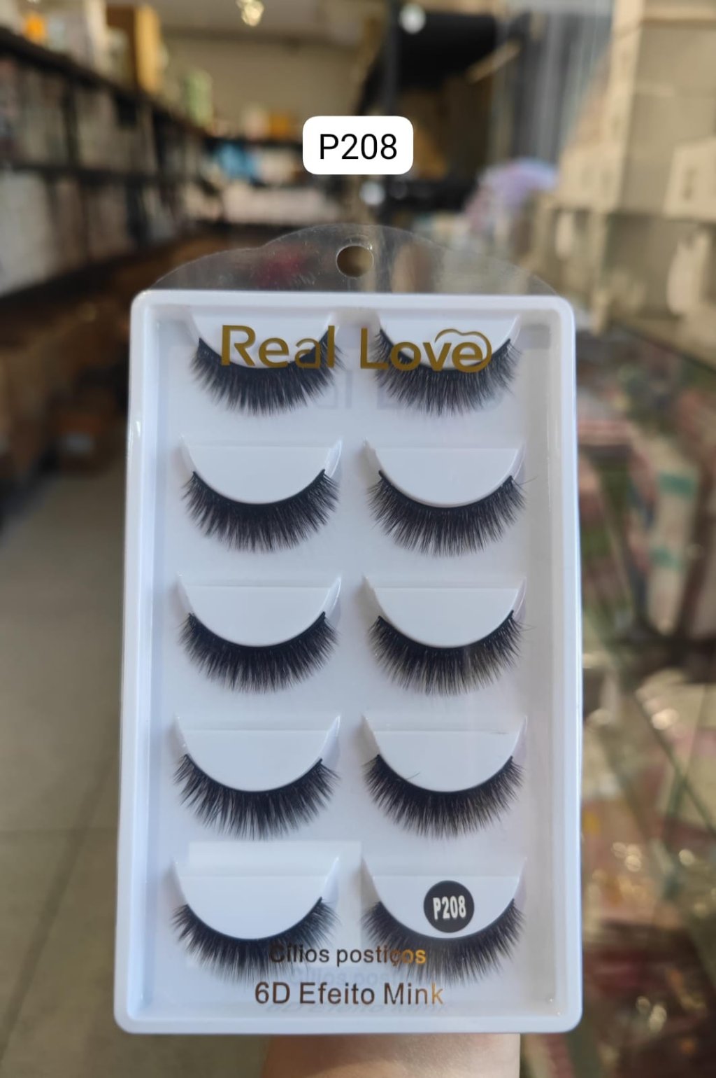 CL5054A - P208 - Cílios Postiços 5 Pares 