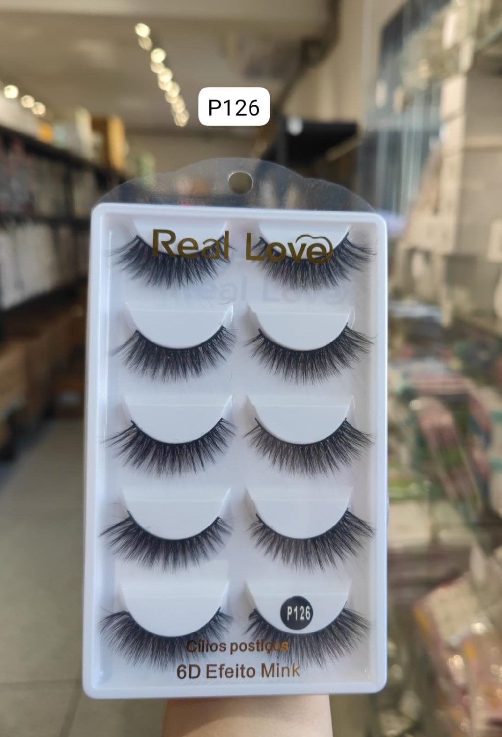 CL5054A - P126 - Cílios Postiços 5 Pares 