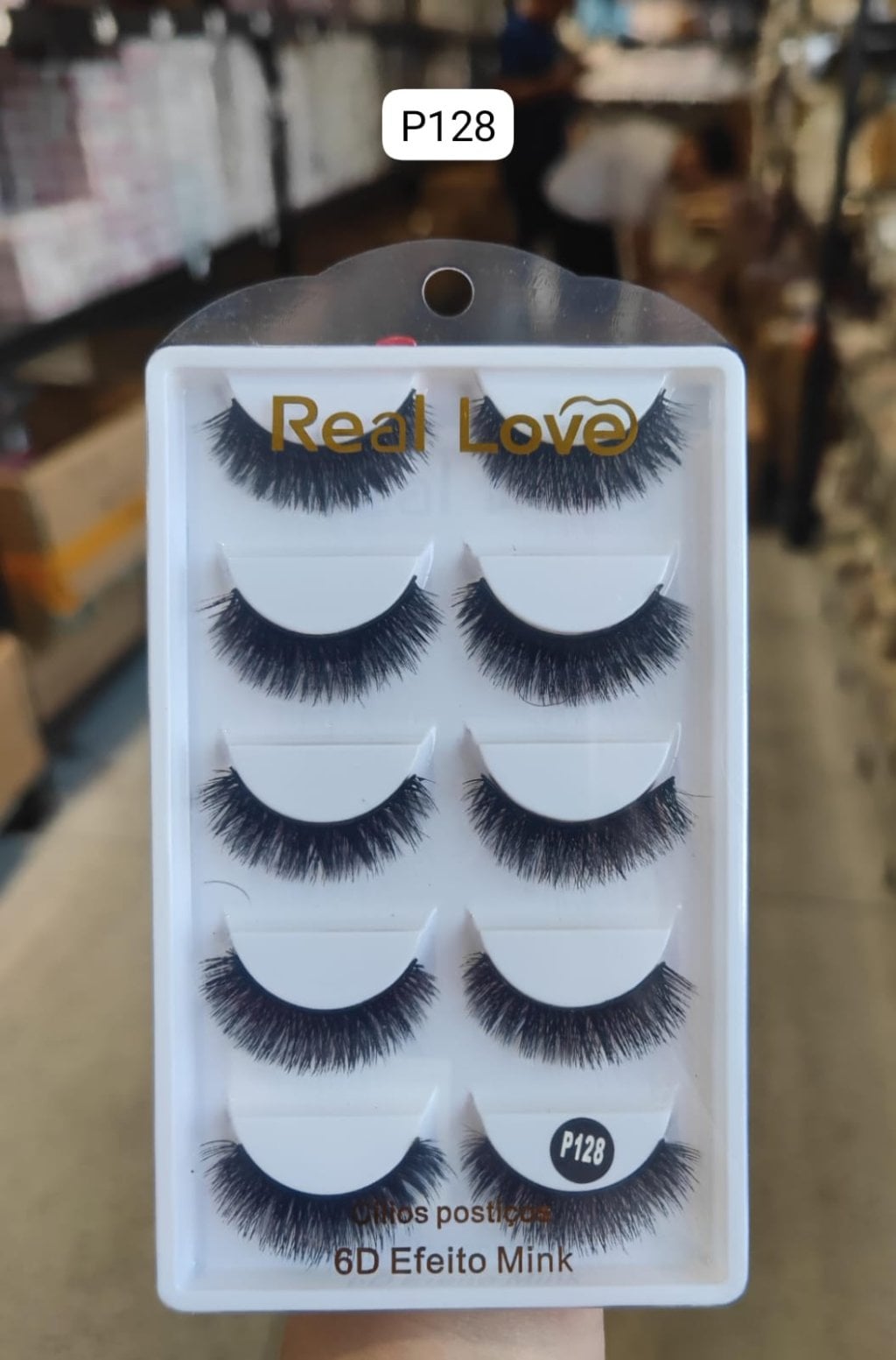 CL5054A - P128 - Cílios Postiços 5 Pares 