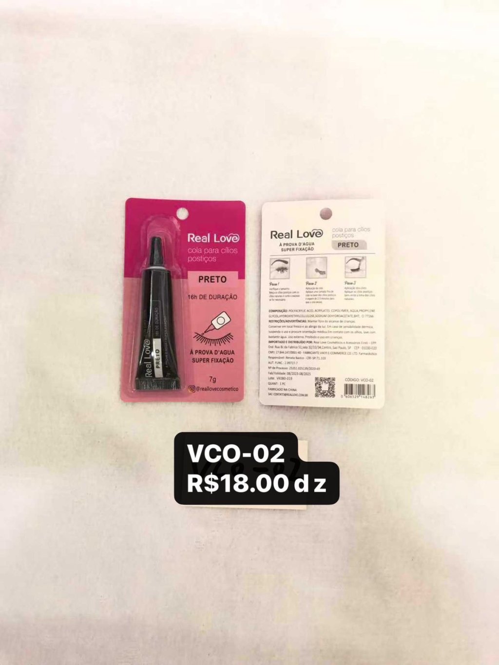 VCO-02 - Cola Para Cílios Postiços - PRETA