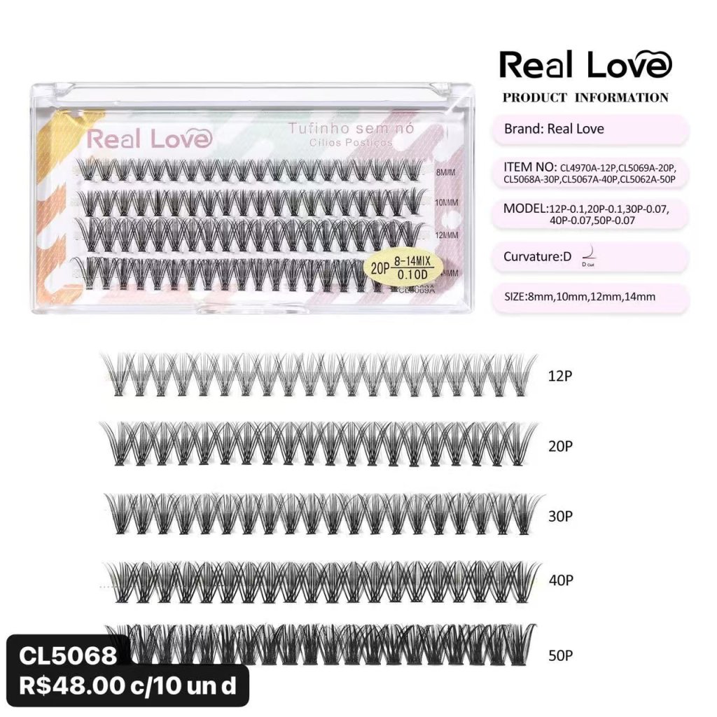 CL5068- CÍLIOS TUFINHO SEM NÓ