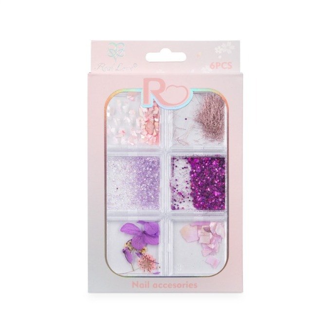 GOS50 -  DECORAÇÃO PARA UNHAS LÍLAS 