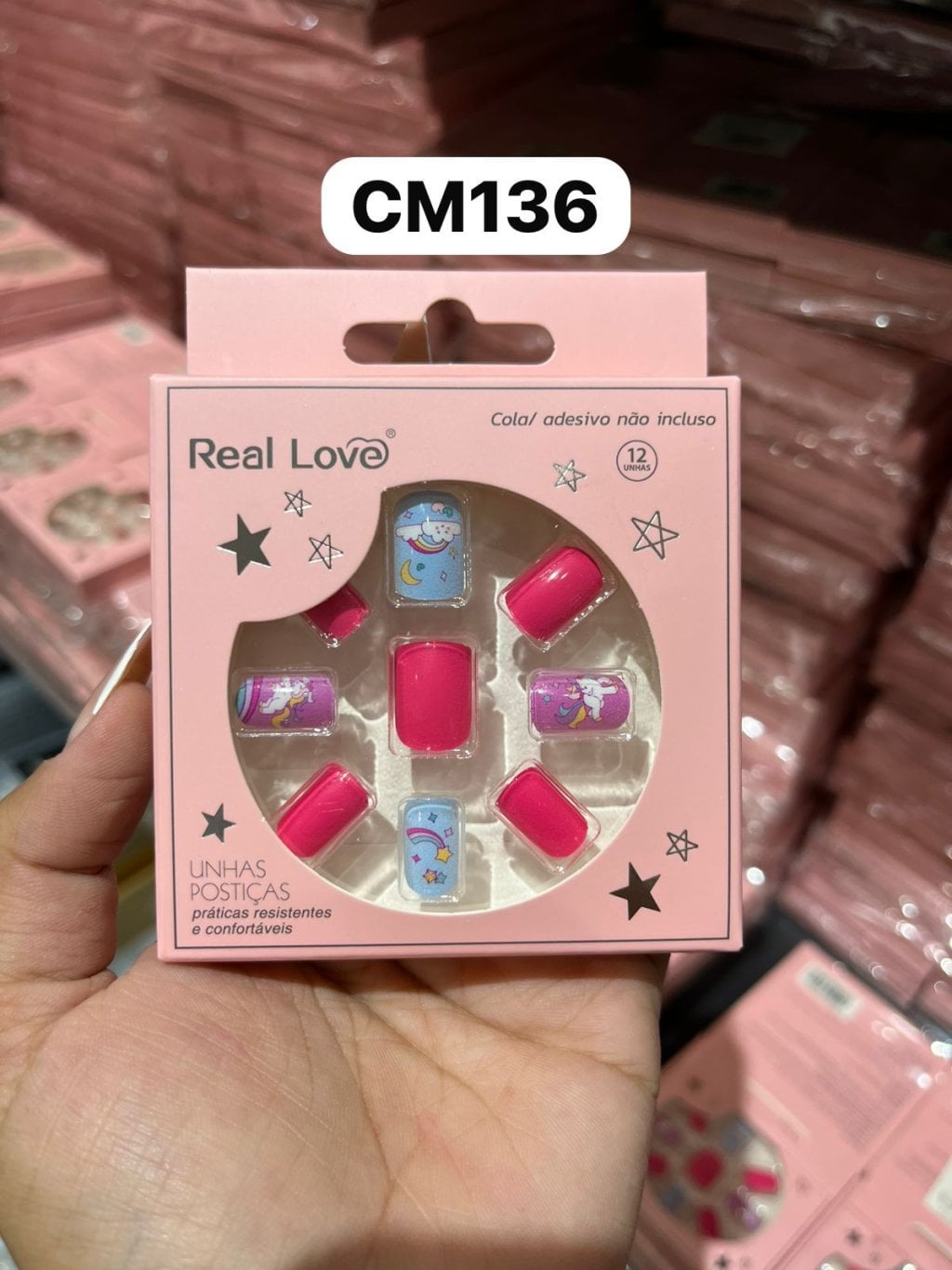 XUN230-CM136- Unha postiça infantil 